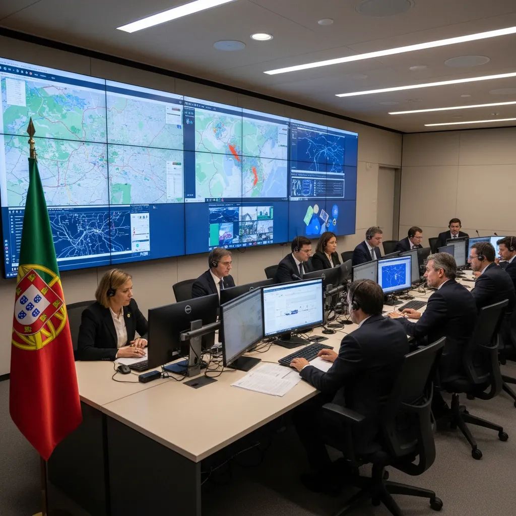 Portuguese government officials coordinating emergency response for nationals abroad