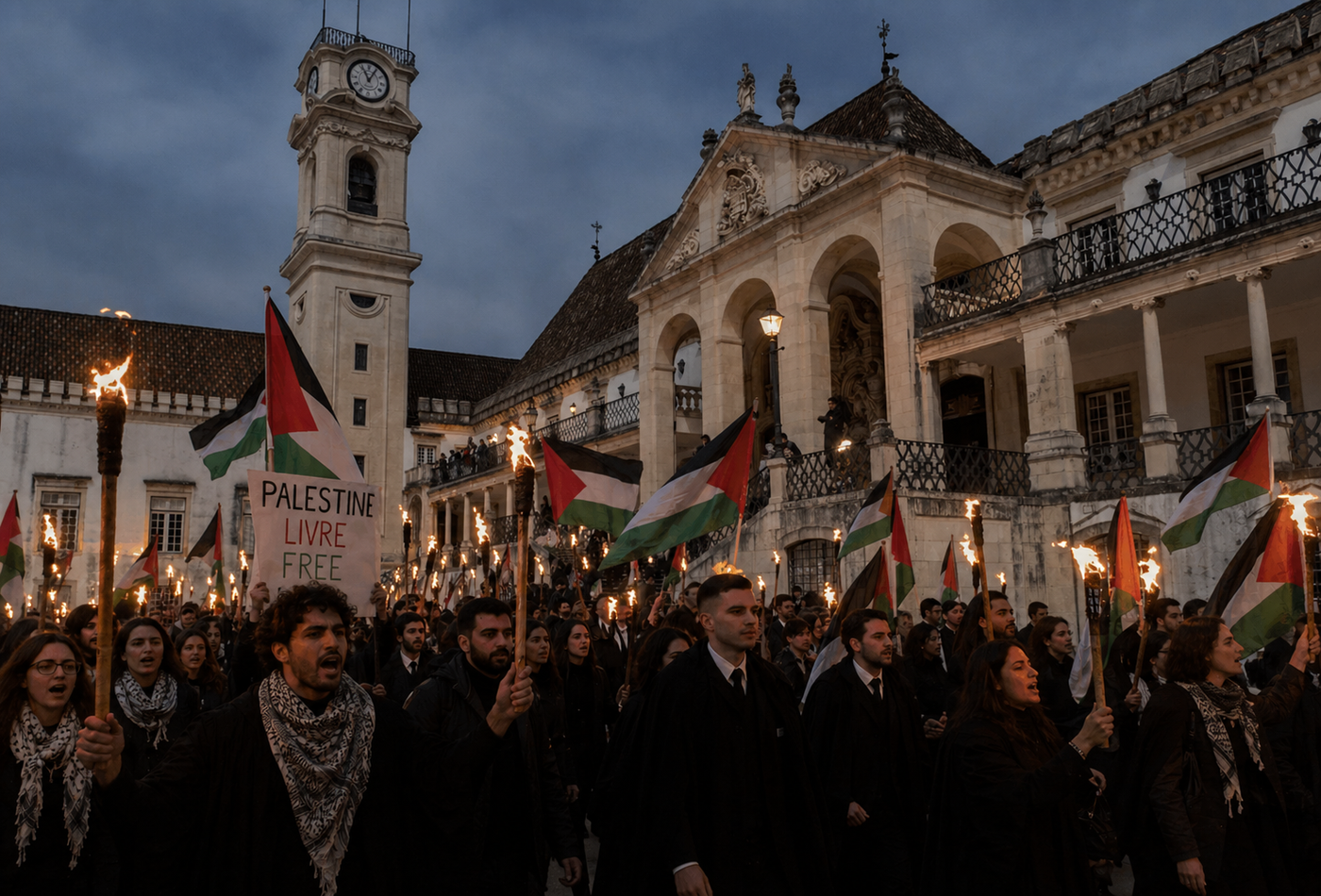 Coimbra Uni Palestine (AI Generated)