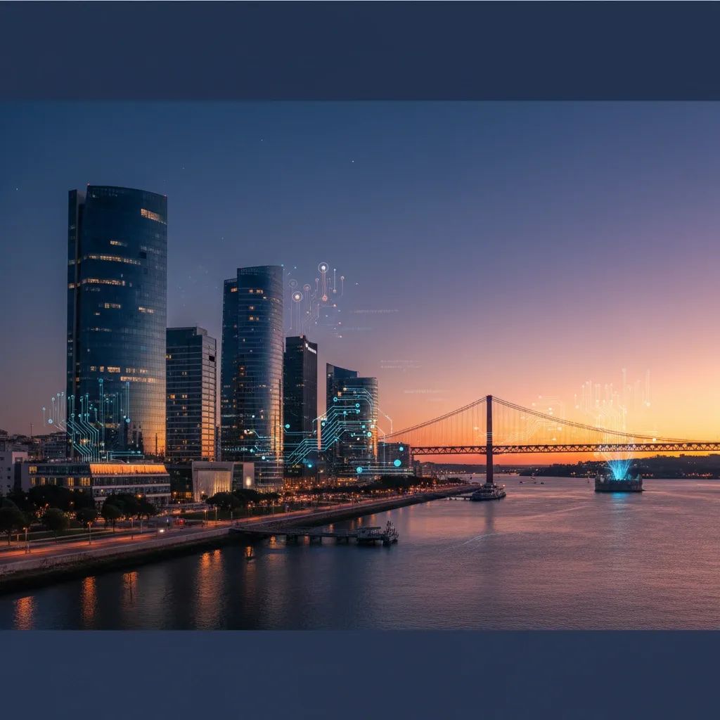 Modern European cityscape representing continental challenges and economic competitiveness