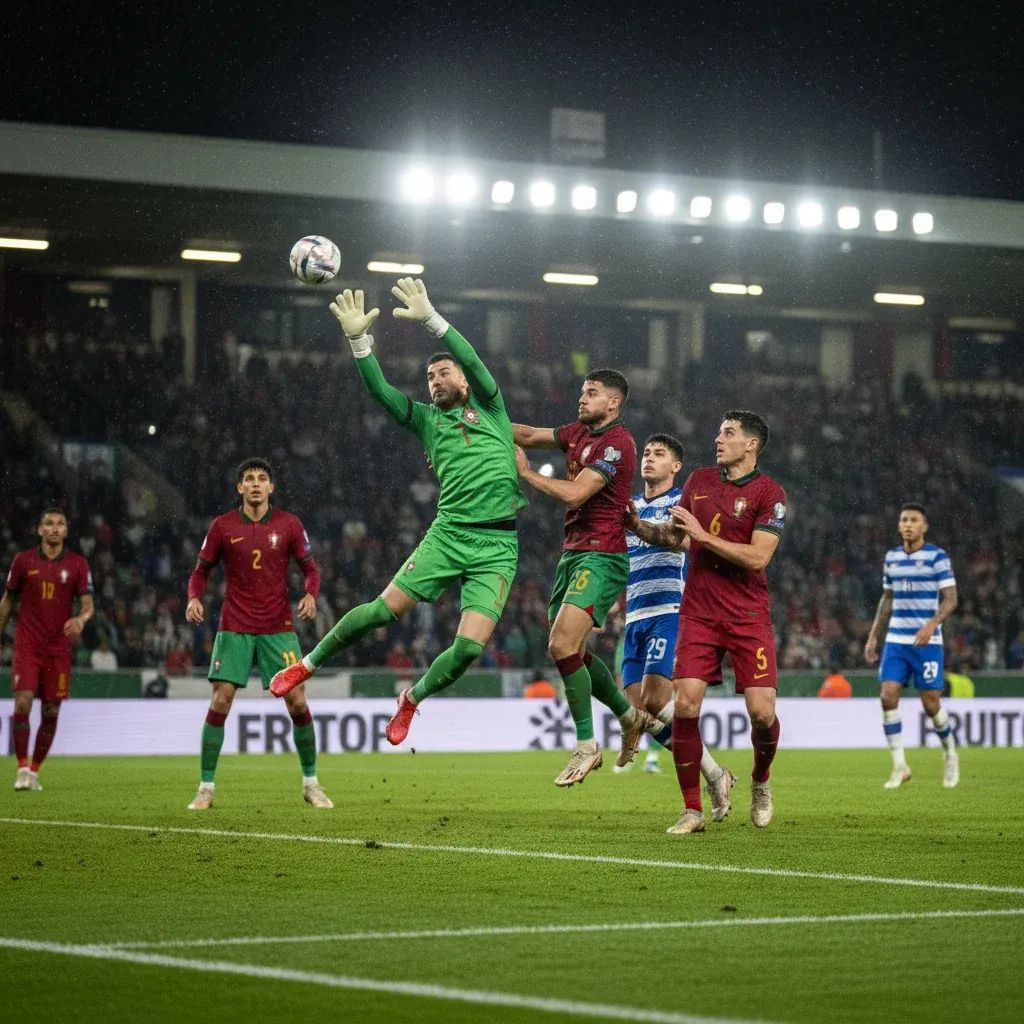 Football match action between Braga and Santa Clara players during intense play on the pitch