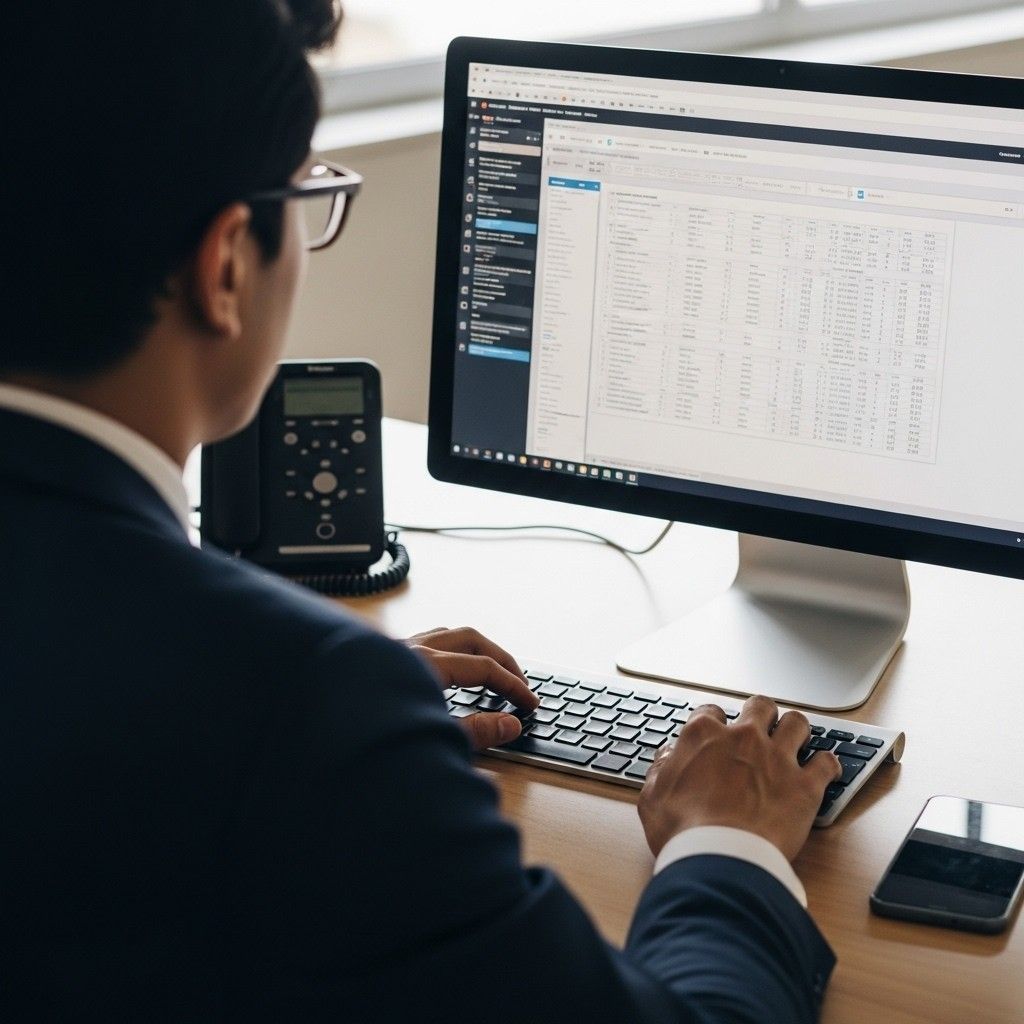 Person Entering Details to Their Portuguese Tax Portal