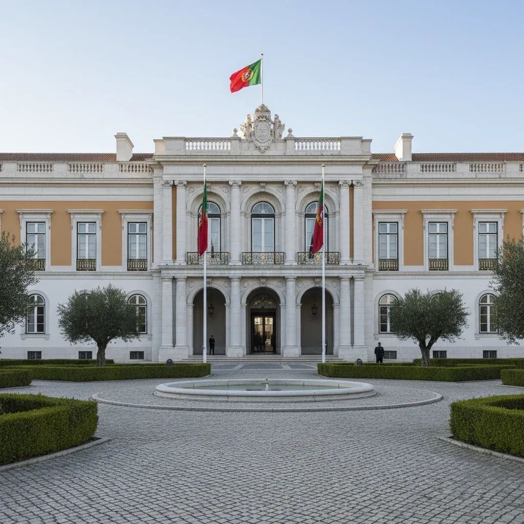 Portuguese presidential palace symbolizing the end of Marcelo's tenure and transition to new leadership