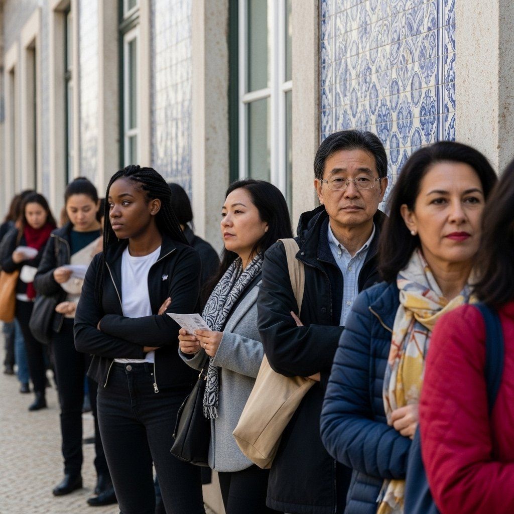 People Waiting in Line